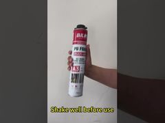 De toepassing van PU-schuim (polyurethaanschuim) bij het vullen van voegen en het afdichten van gaten