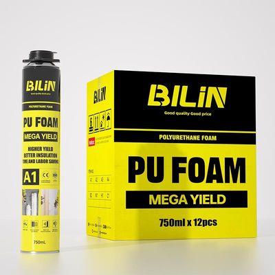 BILIN A1 High Yield Expandable Pu Foam Spray Repairable voor geluidsdichte barrières