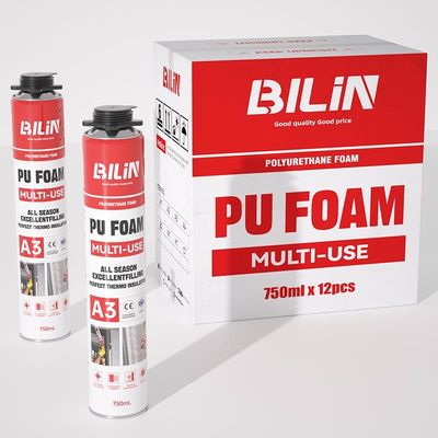 750 ml 500 ml PU-schuim voor meerdere doeleinden regenbestendige brandvertrager expanderende schuim