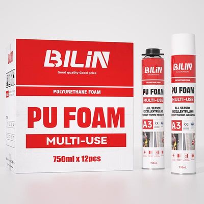 Door en ramen Multi-purpose PU Foam gemakkelijk te gebruiken Polyurethane Sproeischuim