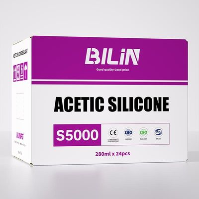 Kwaliteit Multipurpose Acetoxy Silicone Sealant Badkamer Acetische Silicone Sealant 300 ml Voor dakbedekking fabriek