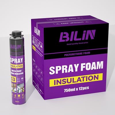 Duurzaam sproeien PU-schuim Veiligheid 750 ml High Expansion Polyurethane Schuim
