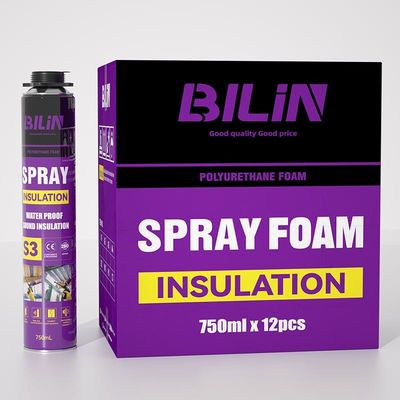 Verfbare expanderende polyurethaanfoomspray stabiel voor langdurig gebruik