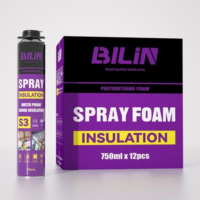 750 ml polyurethaan pu expanderend schuim stevig huishouden met aanpassing
