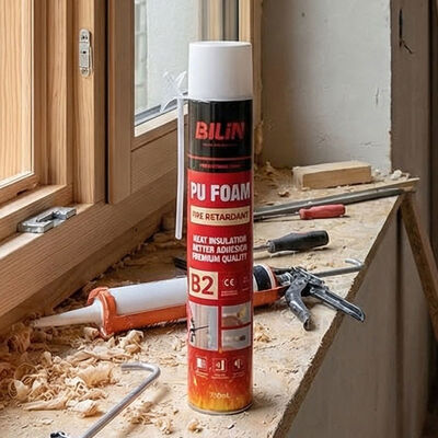 750 ml B2 brandwerend expanderend schuimverzegelingsmiddel Algemeen doel Brandvrije PU-schuim voor gaten vullen