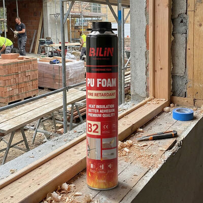500ml 750ml Aerosol Brandwerende PU Schuim Kit Groothandel Leverancier OEM B1 Brandwerende Schuim Cartridge
